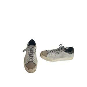 P448 Women's Low Top Sneakers Size 40 Multicolor Animal Print Casual